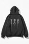 Unisex Soft Textured Focus Printed Design Oversize 3 Thread Hoodie Sweatshirt
