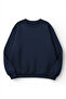 Unisex Soft Textured Talisman Printed Design Oversize 3 Thread Crew Neck Sweatshirt - 2
