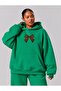 3 Yarn Combed Cotton Ribbon Leopard Pattern Printed Large Size Unisex Sweatshirt Mq1