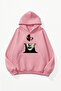 Unisex Soft Textured Mind Ying Yang Printed Design Oversize 3 Thread Hoodie Sweatshirt