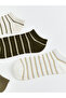 Esvab • Modern & Distinctive Striped Women's Booties Socks, Pack of 5 - 2