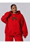 3 Yarn Combed Cotton Ribbon Leopard Pattern Printed Large Size Unisex Sweatshirt Mq1
