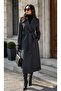 Long Cashmere Coat with Belt, Lined, Stylish Premium Winter Coat
