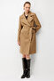 Belted Trench Coat with Flap Pockets 6021