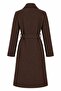 Long Cashmere Coat with Belt, Lined, Stylish Premium Winter Coat - 7