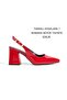 Pointed Toe, Open Back, Large Buckle, 9cm Covered Heel, New Season - 2