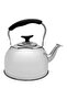 غلاية من الفولاذ المقاوم للصدأ مع فوهة مانعة للتنقيط سعة 2.3 لتر باللون الفضي/الأسود