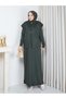 Vest-Style Full-Length Stylish Knitwear Set Khaki
