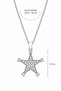 Women's Zircon Stone Asymmetric Star Necklace Stylish Daily Design Gift Necklace - 3