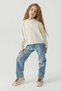 Girl's Crew Neck Basic Knitwear Sweater - 4