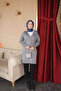 Gray Buttoned Cold Thread Knitwear Cardigan - 2