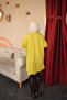 Oil Green Crew Neck Mercerized Loose Knitwear Tunic with Cufflinks - 5