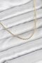 60cm golden brass ball style chain necklace for elegant women - 2