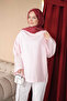 Powder Pink Wide Sleeve Blouse
