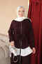 Burgundy Waist-Tied Tunic and Trousers Set - 4