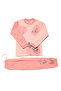 Girl's Pink Butterfly Printed Pajamas Set of 2