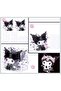 Cute Cat Kuromiii Patterned Black Mica DIY (DIY) Desktop Pen Holder Pen Case Organizer - 3