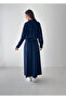 Modal Fabric High Collar Double Pocket Gathered Skirt Suit - 8