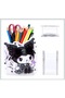 Cute Cat Kuromiii Patterned Black Mica DIY (DIY) Desktop Pen Holder Pen Case Organizer - 4