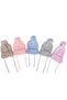 Baby Girl Pink Hair Braided Pompom Drawstring Knitwear Beanie 0-6 Months - 2