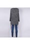 Black and White Patterned Chiffon Maternity Tunic - 3