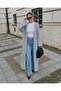 Women's Shawl Collar Comfortable Fit Oversize Loose Knitwear Cardigan - 3