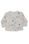 Baby Boy White Colored Animal Patterned 5 Piece Hospital Discharge Set - 2