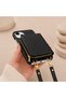 iPhone 14 (6.1 Inch) Compatible Premium Lux Leather Case with Open Sides, Slim Design, Wallet, Zipper, Card Holder, Crossbody Neck Strap, and Drawstring Strap - 5