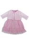Baby Girl Pink Bolero Tulle Ruffle Dress