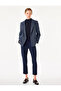 Buttoned Slim Fit Regular Waist Cigarette Pants with Pockets