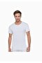 Tutku-Men's White Combed Cotton Crew Neck Undershirt 103 New Season (4 Piece Economic Package) - 2