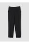 Özmarka New Season Black Women's Trousers with Elastic Waist - 5