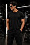 Form Fit Cut Casual Black T-Shirt - 2