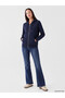 Lcw Everyday Navy Blue Thick Oversize Women's Zippered Sweatshirt - 2