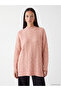 Half Turtleneck Patterned Women's Knitwear Tunic