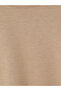 Özmarka New Season Brown Oversize Soft Touch Women's Sweatshirt - 7