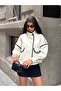 Women's Stand Collar Buttoned Jacket - 6