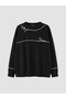 Ozmarka New Season Black Printed Soft Touch Women's Sweatshirt - 5
