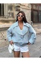 Women's Wide Collar Seasonal Short Jacket