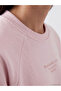 Özmarka New Season Pink Printed Oversize Women's Sweatshirt - 3