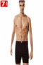 Men's 7-Pack 100% Cotton 100% Cotton Ribbed Colored Long Underpants Black Color