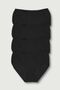 Tutku-Women's Black 4-Pack Lycra Bato Panties Elf568T0924Ccm4