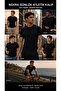 Form Fit Cut Casual Black T-Shirt - 4