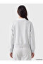 Xside Gray Oversize Women's Thick Sweatshirt - 5