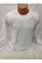 Tutku-Elit Elestan Zero Collar Men's Long Sleeve Undershirt 2 Pieces White