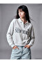 Xside Gray Oversize Women's Thick Sweatshirt
