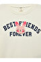 Rabbit Embroidered Crew Neck Long Sleeve Embroidered Sweatshirt - 3