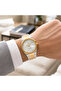 Legacy Men’s Analog Quartz Watch | Octagonal-Inspired Case, Date Display, Luminous-Style Hands & Integrated Metal Bracelet – Gold/Silver Case - 6