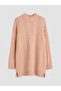 Half Turtleneck Patterned Women's Knitwear Tunic - 5
