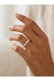 Stone-Encrusted, Adjustable, Designer Ring - 2